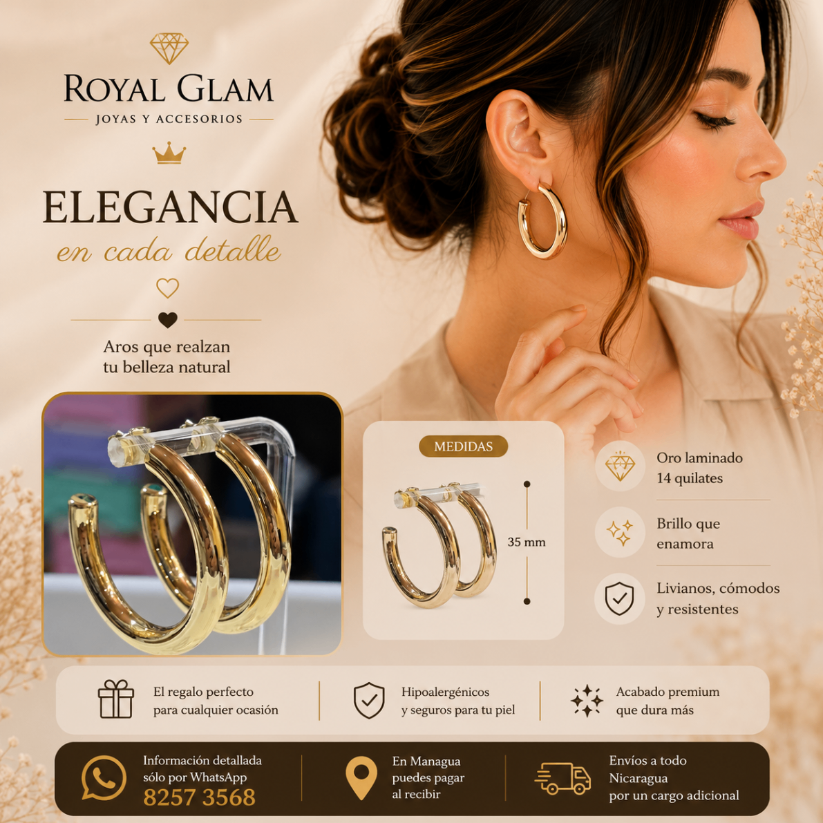 Argollas doradas